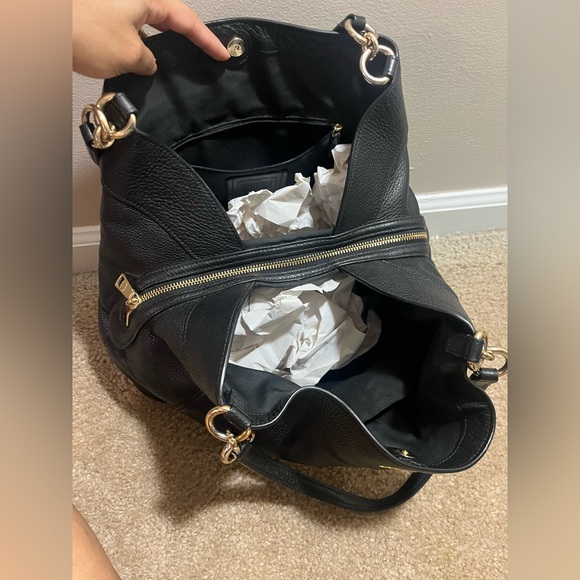 COACH EDDIE 31 PEBBLE GRAIN LEATHER SHOULDER BAG #80268 - Picture 4 of 10